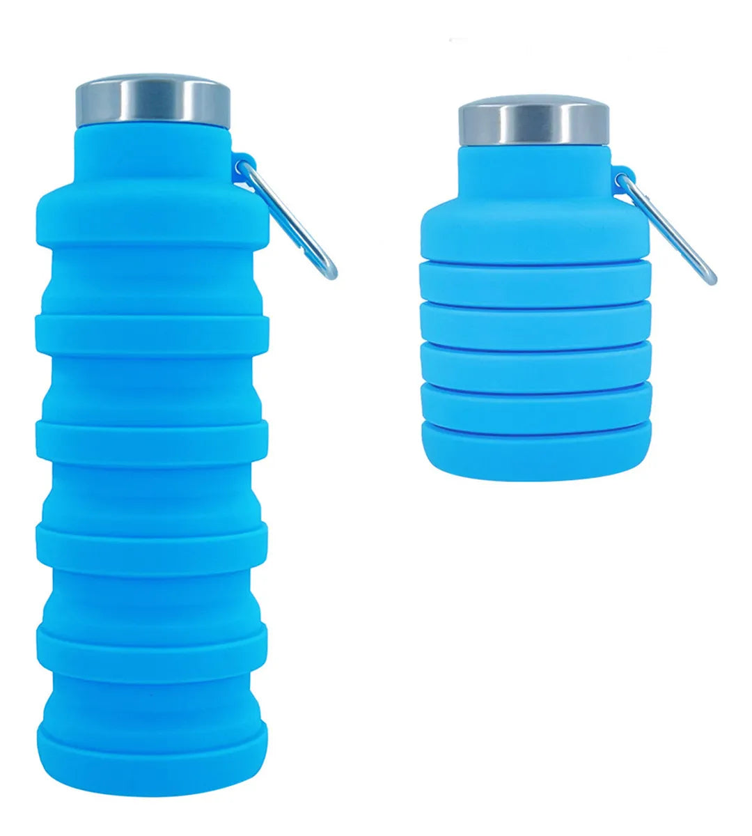 Botella Plegable de Silicona 500ml Resistente al Calor